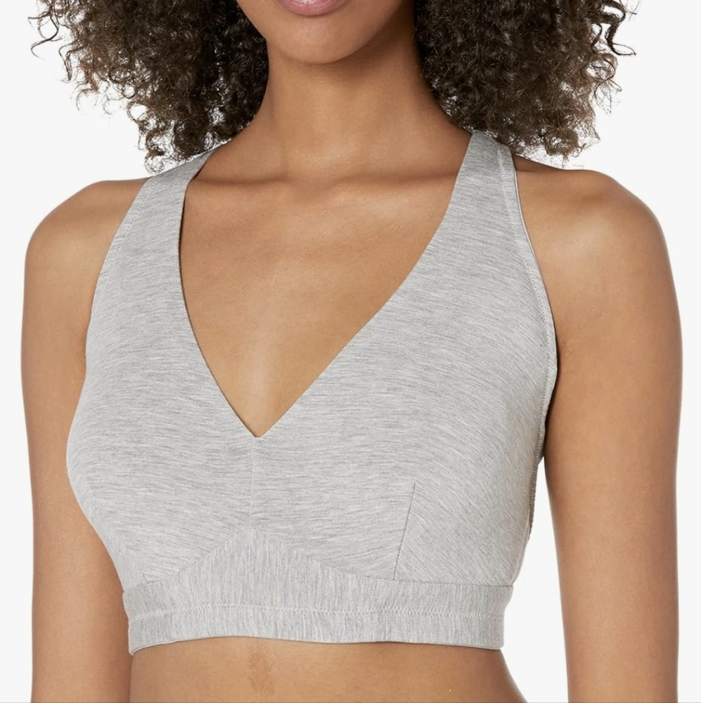 Cosabella Talco Curvy Halter Racerback Bralette Heather Grey